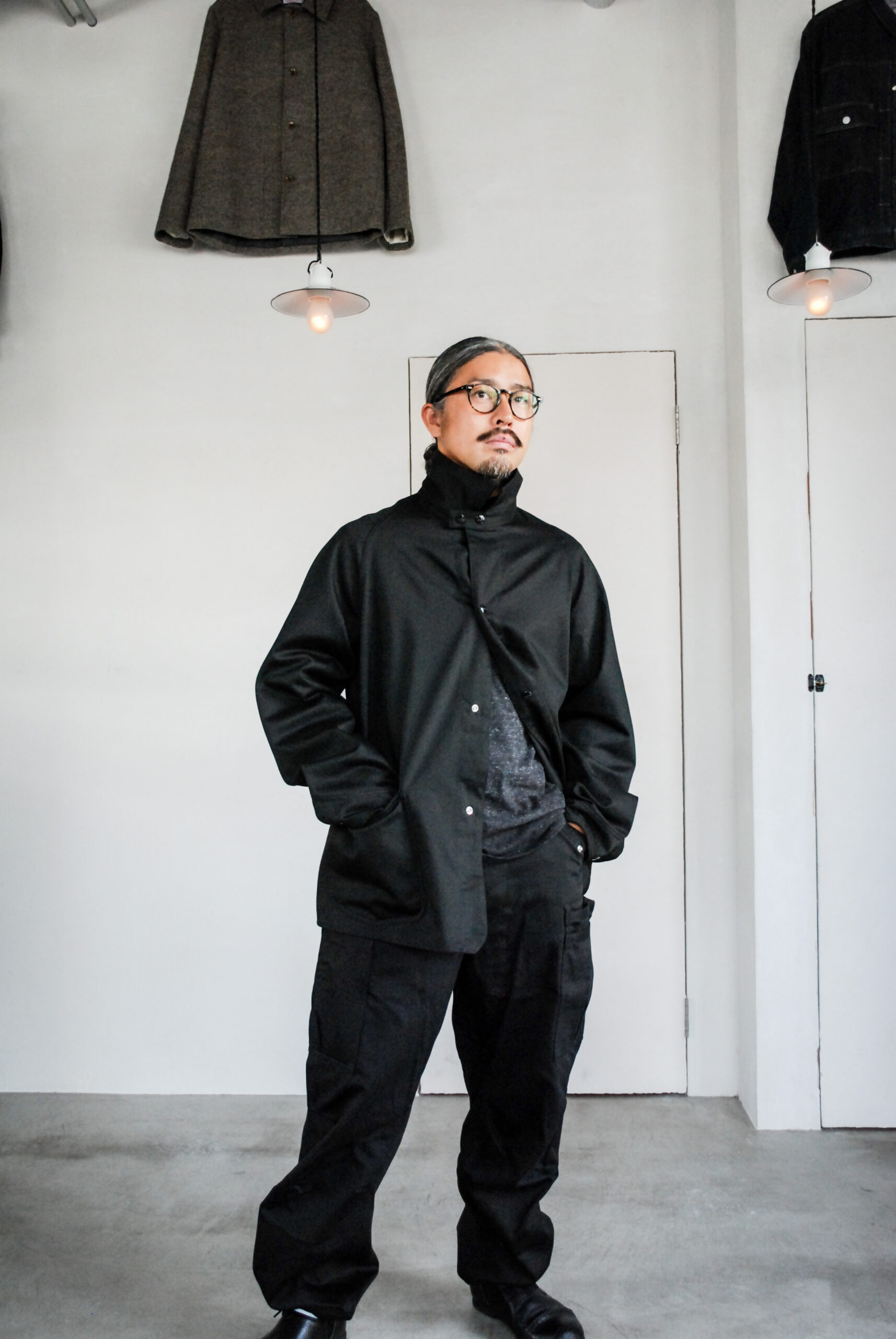 ジャケット・アウター SASSAFRAS Pruner Coat SASSAFRAS 2022 F/W 新作ジャケット Pruner Coat Military Satin
